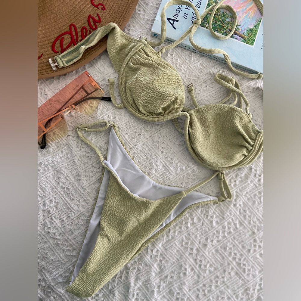 Olive Green Bikini Set